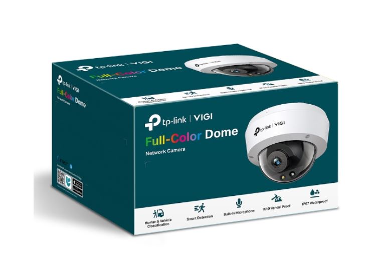 4895252503050 TP-Link VIGI 5MP C250(4mm) Full-Colour Dome Network Camera, 4mm Lems, Smart Detection 3YW