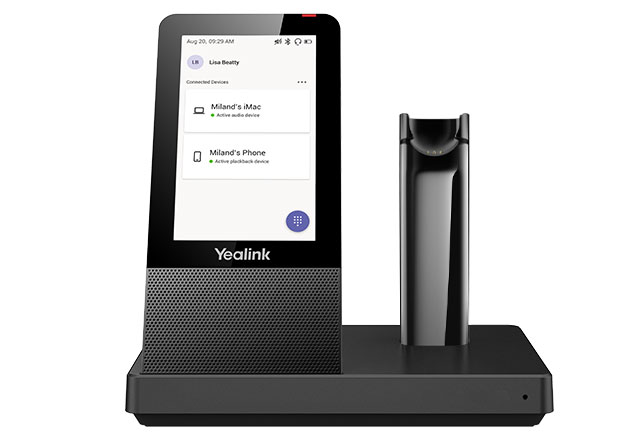 [6938818308336] Yealink WHB670 Replacement DECT Base with Touch Screen for WH67 MS and UC Headsets