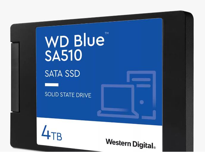718037899961 Western Digital WD Blue 4TB 2.5" SATA SSD 560R/530W MB/s 95K/82K IOPS 600TBW 1.75M hrs MTBF 3D NAND 7mm 5yrs Wty