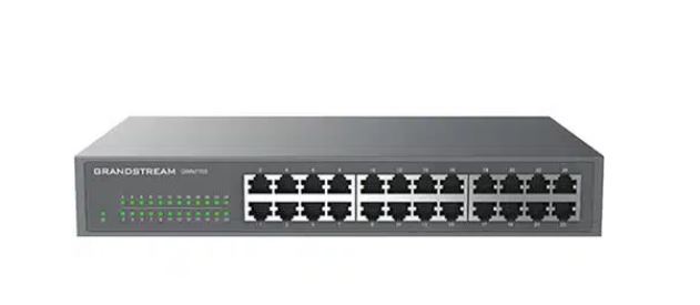6947273704652 Grandstream IPG-GWN7703 Unmanaged Network Switch Key Features: Plug-and-play; 24 Gigabit ports; 48Gbps switching capacity; Mac Address Auto-Learning