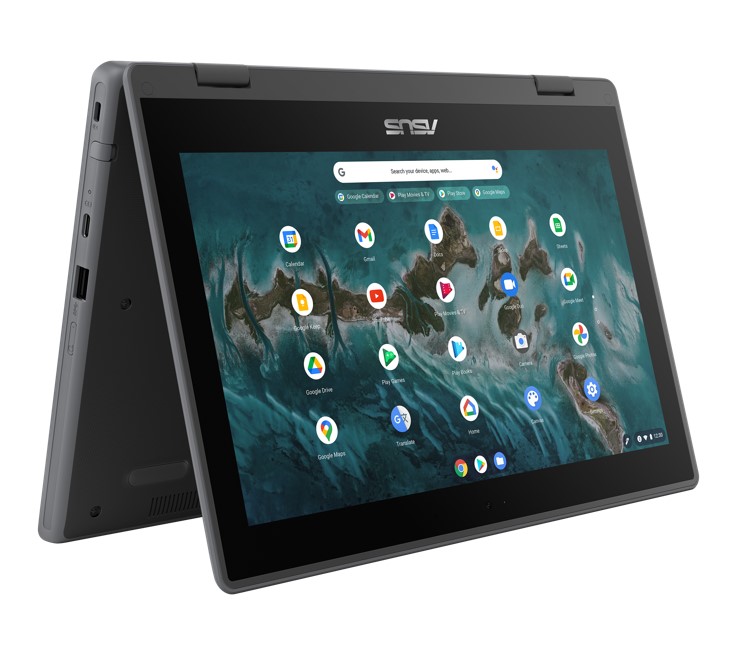 4711081862635 ASUS Chromebook Flip CR1 11.6"  2 in 1 Convertible  8MP  720p Camera Pen Stylus,Touch Rugged Intel Celeron N4500 4GB 32GB Student Chrome OS WiFi6 1YR