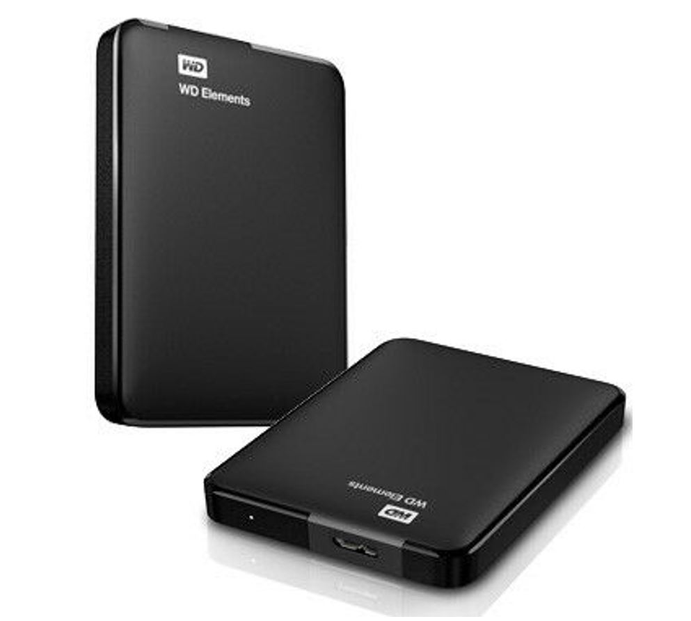 718037855363 Western Digital WD Elements 2TB USB 3.0 2.5" Portable External Hard Drive - Slim Light Durable Shock Proof Black Plug  Play NTFS for Windows 10/8.1/7
