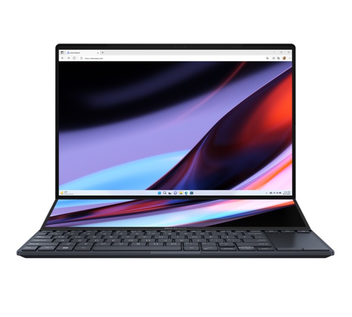 [4711387115480] ASUS ZenBook Pro 14 Duo 14.5" 2.8K OLED TOUCH Intel i9-13900H 32GB DDR5 1TB SSD WIN 11 PRO nVidia RTX 4050 Touchpad Pen Backlit 1.7kg 1yr wty