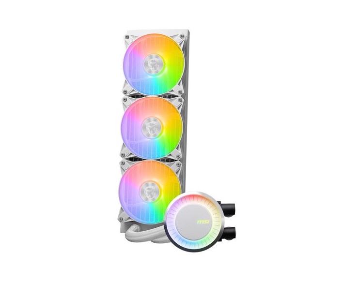 4711377124157 MSI MAG CORELIQUID E360 WHITE Liquid CPU Cooler, LGA 1150/1151/1155/1156/1200/1700/AM5/AM4/TR4/sTRx4