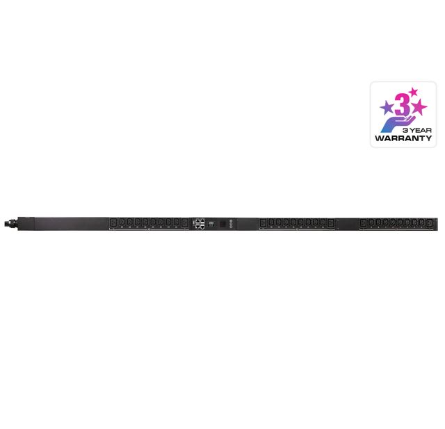 672792014789 Aten 16A 30-Outlet 3-Phase Metered eco PDU with Dual Ethernet port supporting 1Gbps