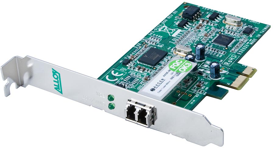 9317746519750 Alloy AN1000ELC  PCI-E 1000Mb Multimode (LC) Fibre Network Adapter. 2Km