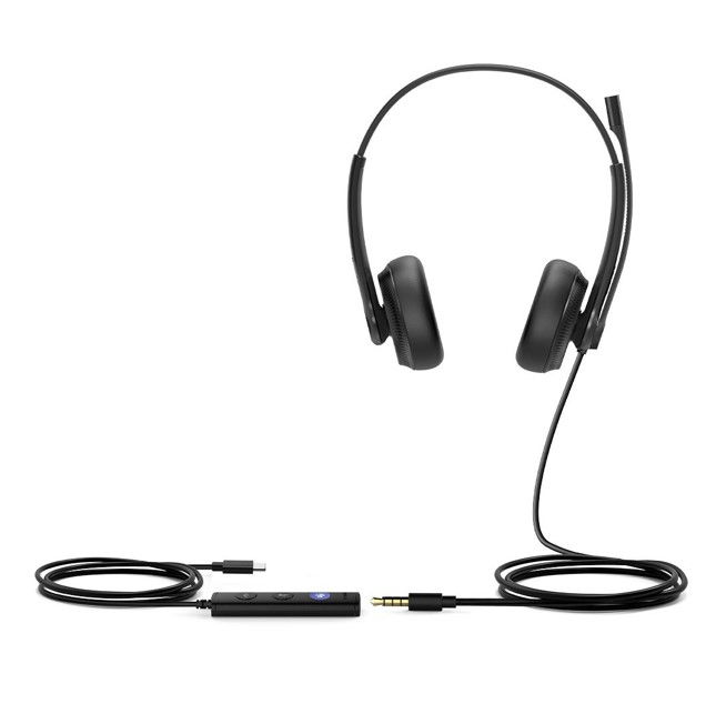 6938818308077 Yealink UH34 SE Dual USB-C USB Wired Headset, Teams Certified, Noise Cancelling Headset,USB-C and 3.5mm Jac,ControllerTeams Button, Ultra-Lightweight