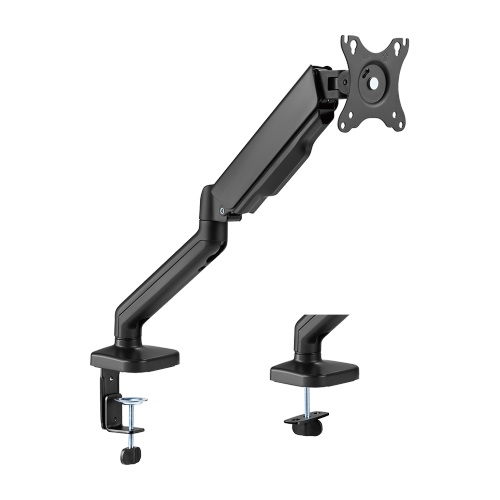 6956745174602 Brateck Cost-Effective Spring-Assisted Monitor Arm Fit Most 17"-32" Monitor Up to 9KG VESA 75x75,100x100(Black) (LS)