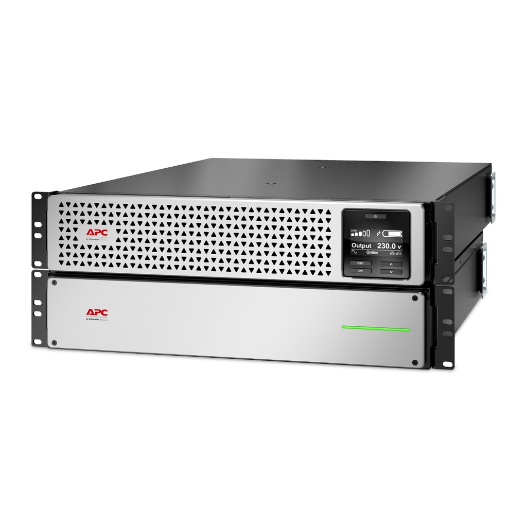 UPA-SRTL3000RM4UXLIN APC Easy UPS 3000VA/2700W Online UPS, 4U Rackmount, 230V/16A Input, 6x IEC C13 Outlets, Lithium-Ion Battery, W/ Extended Battery Pack, W/ Rail Kit