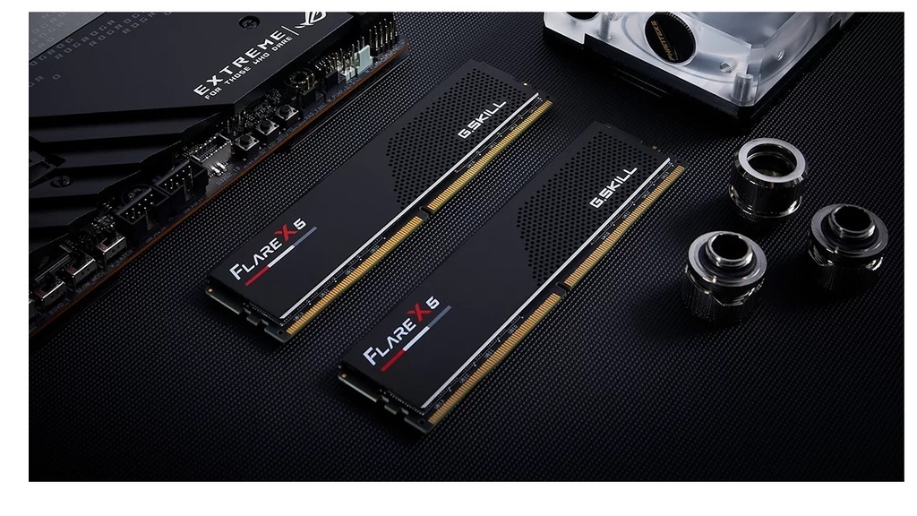 [4713294232656] G.SKILL F5-6000J3238F16GX2-FX5 32GB (2 x 16GB)/ DDR5 6000 MT/s/ Timings 32-38-38-96/ Voltage 1.35V/ Flare X5
