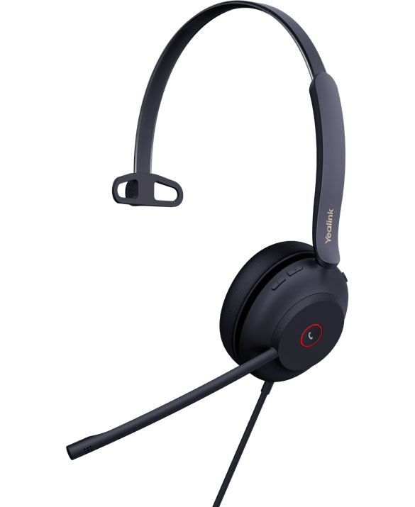 6938818315334 Yealink UH37 Mono USB Wired Headset, UC, USB-C, 35mm Speaker, Busylight, Leather Ear Cushion,HD Audio, 2Mic Noise Killer, Microsoft Teams  UC