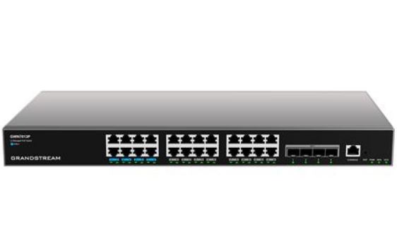 6947273704096 Grandstream GWN7813P Enterprise-Grade Layer 3 Managed Network Switches. 60W(1-8,PoE++) 30W(9-24) 360W POE30W(9-24)