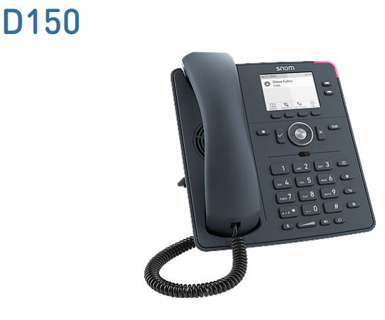 4262377560389 SNOM D150 Desk Telephone, PoE, HD Audio, Suitable For IP Desk Phone, Indoor Wall Mounting,
