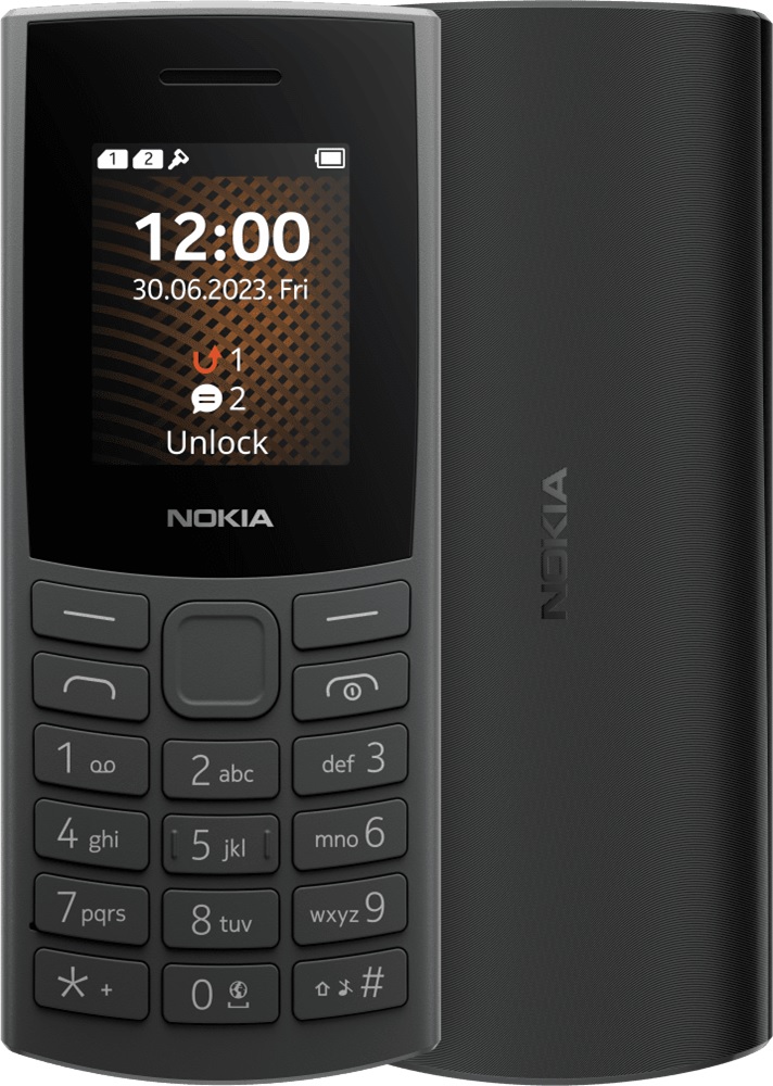 Nokia 105 4G 32GB (2023) - Charcoal (1GF018VPA1L01)*AU STOCK*, 1.8", 32GB, Dual SIM, 1450mAh, 2 Years Warranty