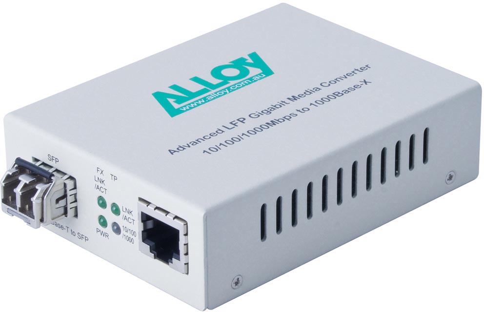 [NHA-GCR2000SFP] Alloy GCR2000SFP Gigabit Standalone/Rackmount Media Converter