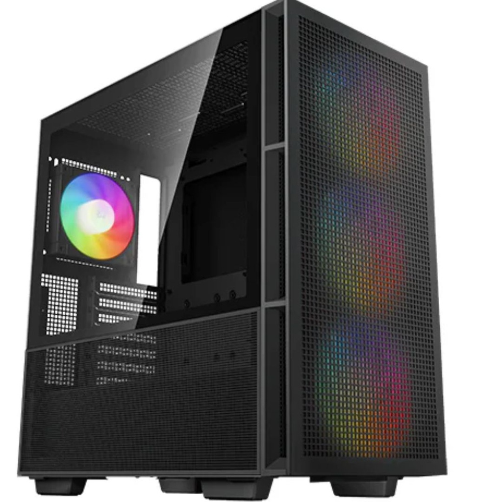 [6933412774891] DeepCool CH560 HighAirflow Mid-Tower ATX Case, Magnetic Hybrid Mesh, Tempered Glass, 3 Pre-Installed 140mm ARGB Fans