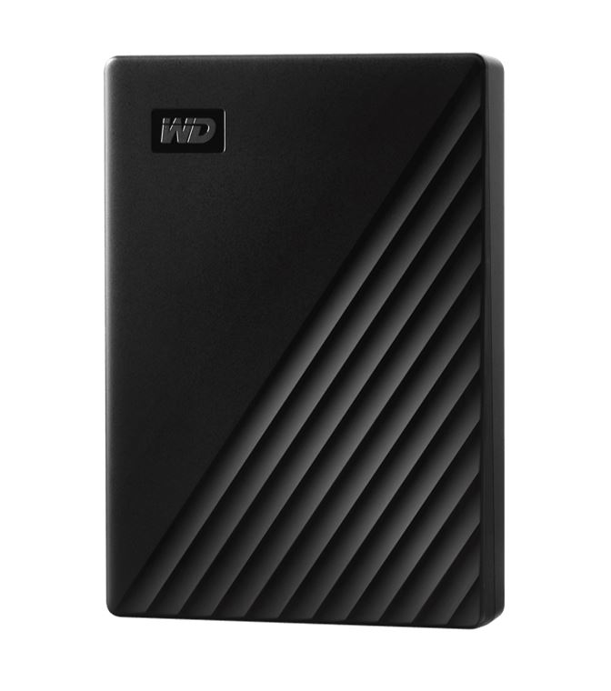 Western Digital My Passport 1TB USB 3.0 2.5" Portable External Hard Drive - 256-bit AES Encryption Slim Light Durable Shock Proof Black Plug  Play