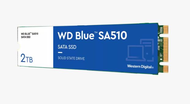 718037884684 Western Digital WDS200T3B0B  WD Blue SA510 SATA SSD   2TB  M.2 2280   5-Year Limited Warranty
