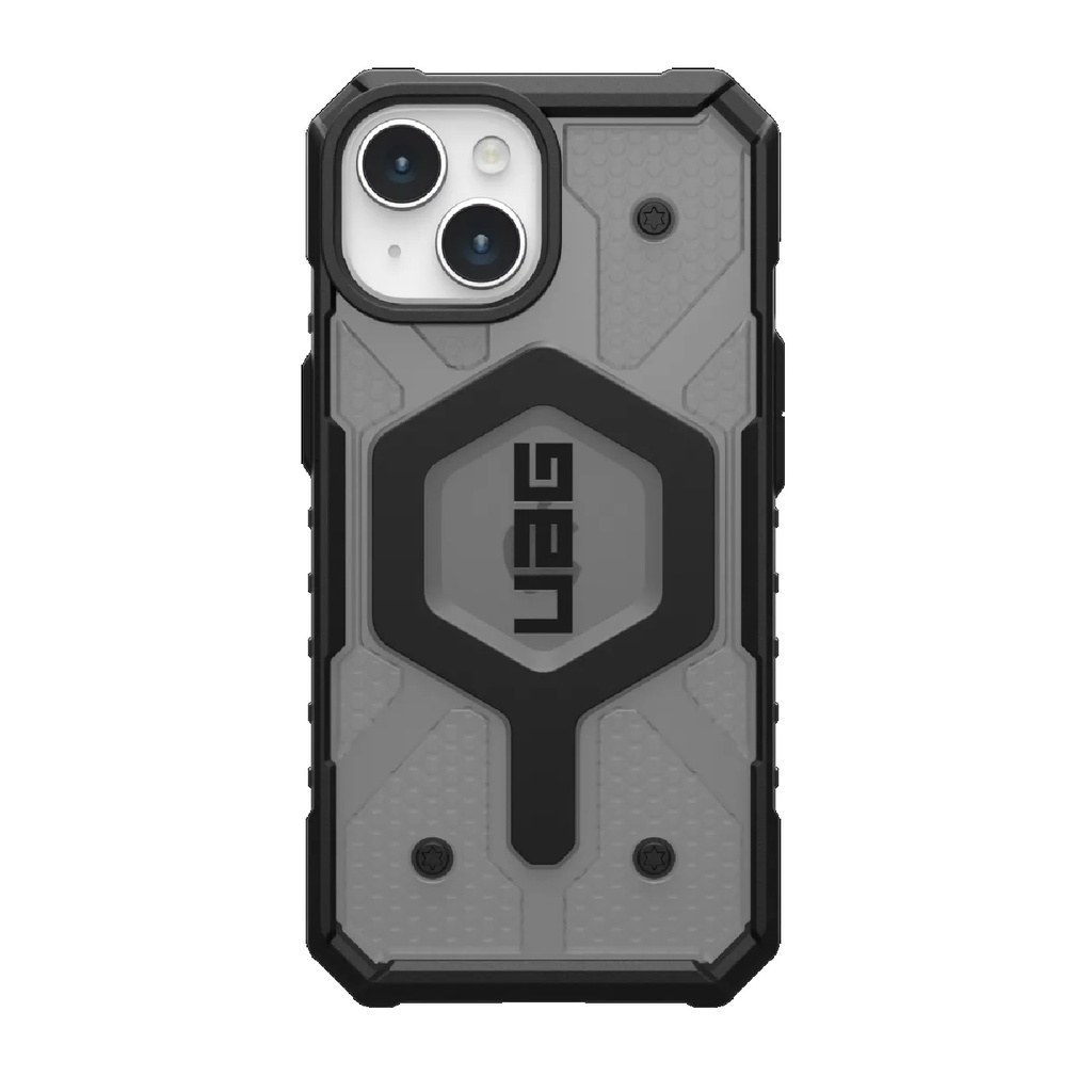 [840283910494] UAG Pathfinder MagSafe Apple iPhone 15 (6.1") Rugged Case - Ash (114358113131), 18ft. Drop Protection (5.4M), Tactical Grip, 10 Years Warranty