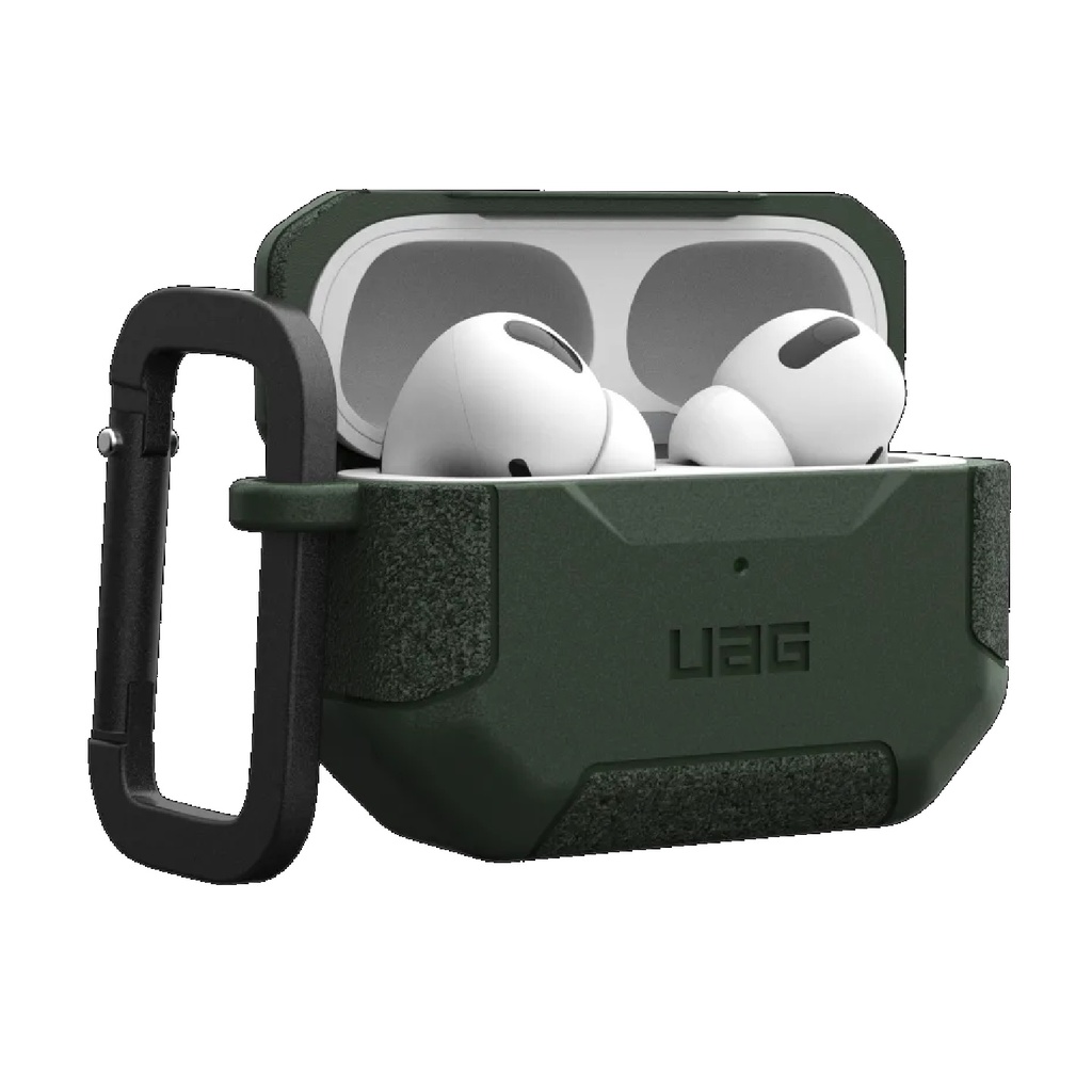 840283906602 UAG Scout Apple Airpods Pro (2nd Gen) Rugged Case - Black (104123114040),DROP+ Military Standard,Detachable Carabiner, Featherlight,10 Years Warranty
