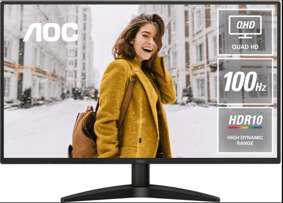 [6973985231971] AOC 27" Q27B36  27" IPS QHD 2560x1440, 4ms, 350cd/m2, 100Hz, HDR10, IPS, Adaptive Sync, DP, HDMI, VESA 100x100mm