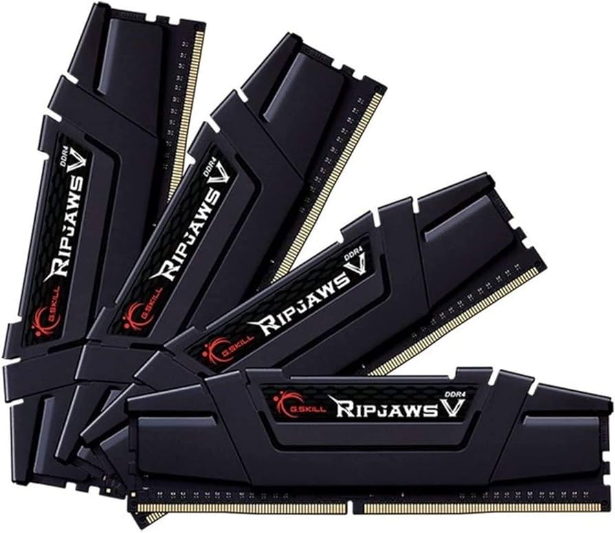 4713294224682 G.SKILL F4-3600C18Q-128GVK 128GB (4 x 32GB)/ DDR4 3600 Mhz/ Timings 18-22-22-42/ Voltage 1.35V/ RipjawsV