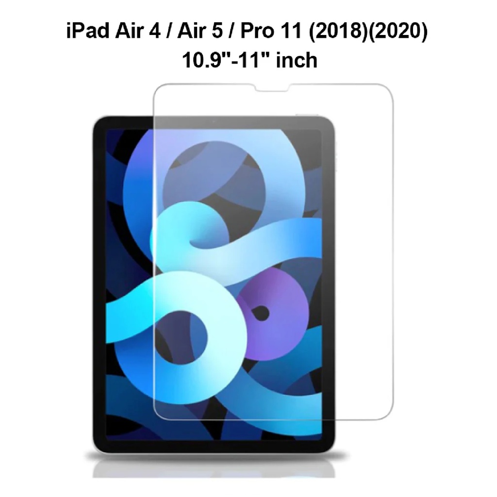 [6976552042864] USP Apple iPad Air (10.9") (5th/4th Gen) / iPad Pro (11") (4th/3rd Gen) Tempered Glass Screen Protector : Full Coverage, 9H Hardness, Bubble-free