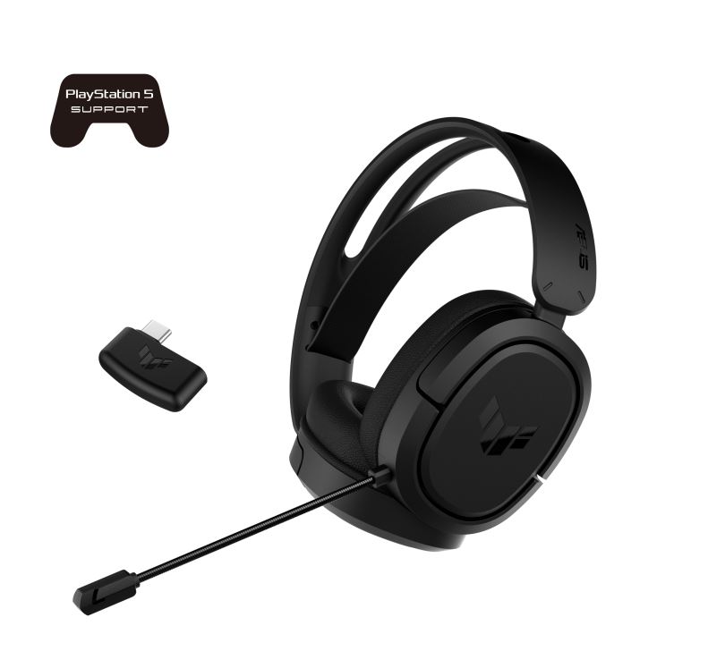 [4711081173960] ASUS TUF Gaming H1 Wireless Headset, 7.1 Surround Sound, Compatibility with PCs, Macs, PlayStation 5, Nintendo Switch, Tablets, Smar tphone