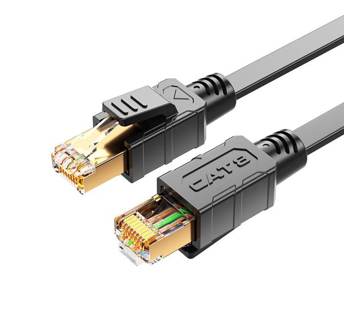 754523501789 8Ware CAT8 Cable 10m - Grey Color RJ45 Ethernet Network LAN UTP Patch Cord Snagless