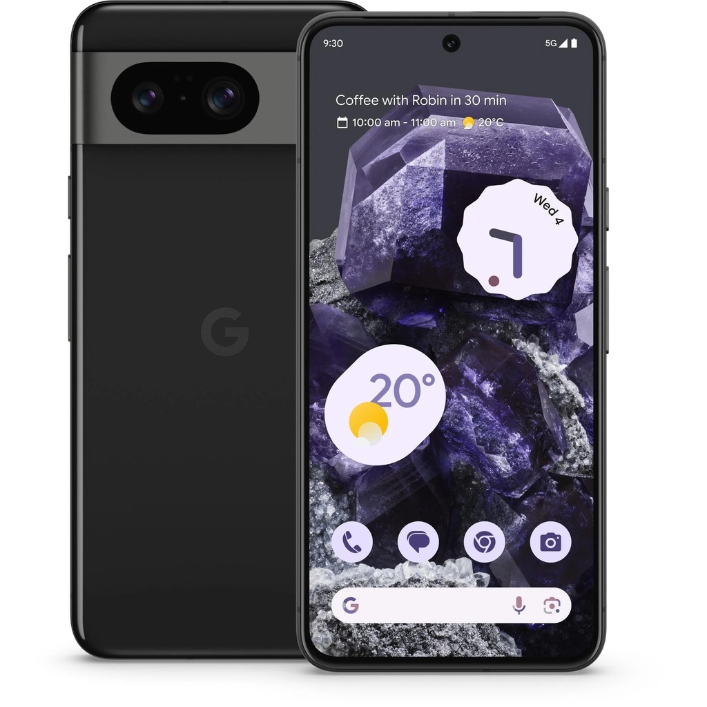 840244706678 Google Pixel 8 5G 128GB - Obsidian Black (GA04803-AU)*AU STOCK*, 6.2", OLED, 120Hz, 8GB/128GB, 50MP/10.5MP, Single SIM + eSIM, 4575mAh, 2YR