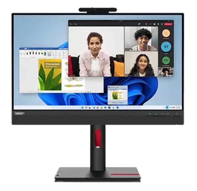 196804349756 LENOVO ThinkCentre Tiny-in-One G5 23.8"/24" FHD 60Hz 1920x1080 16:9 4ms Height Adjust Tilt Swivel Pivot HDMI DP IPS USB3.2 Anti-glare Webcam Mic