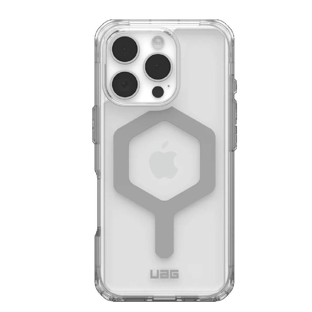 840283915161 UAG Plyo MagSafe Apple iPhone 16 Pro (6.3") Rugged Case - Ice/Silver (114480114333), 16ft. Drop Protection (4.8M), Armored Shell, 10 Years Warranty