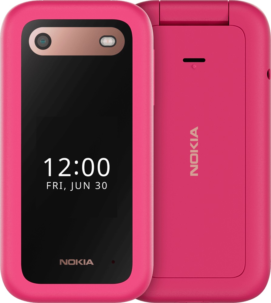 Nokia 2660 Flip 4G 128MB - Pink (1GF012HPC1A04)*AU STOCK*, 2.8", 48MB/128MB, 0.3MP, Dual SIM, 1450mAh Removable, 2 Years Warranty