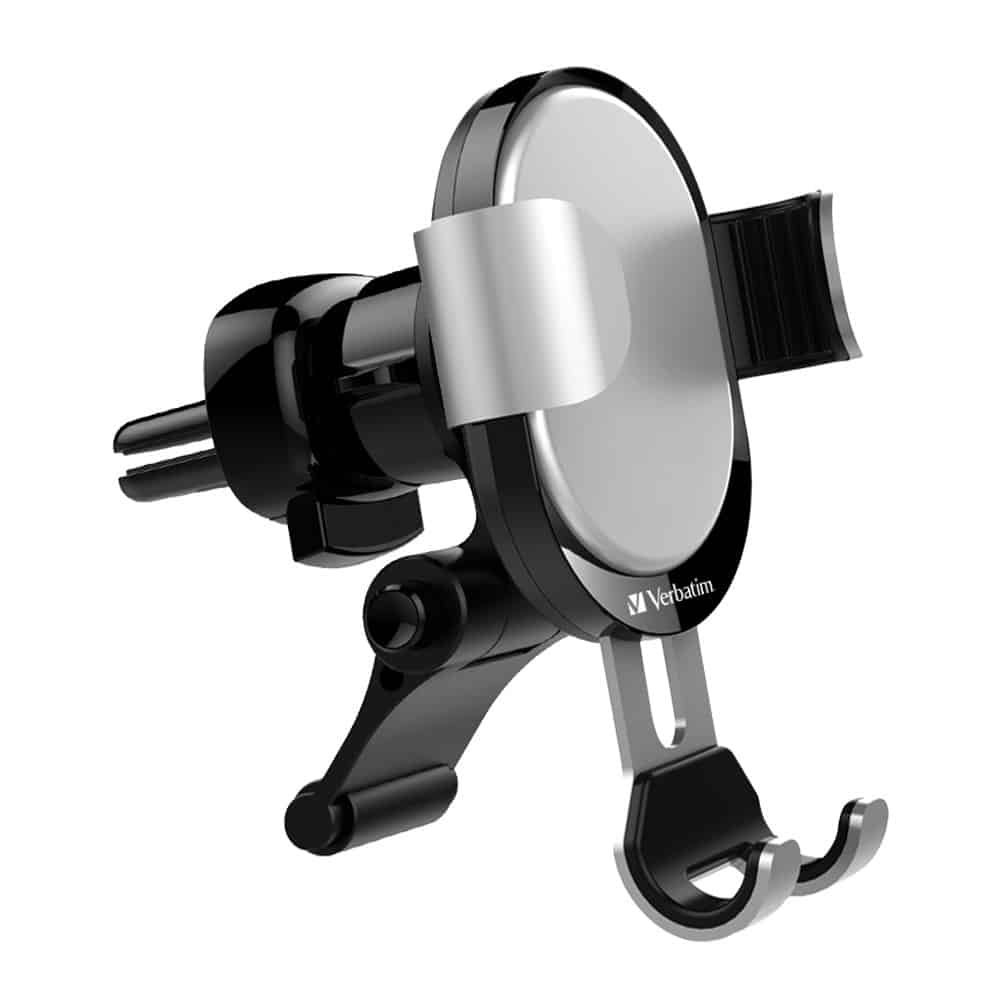 [6943760261141] Verbatim Verbatim Car Air Vent Phone Holder Gravity with Grip - Silver
