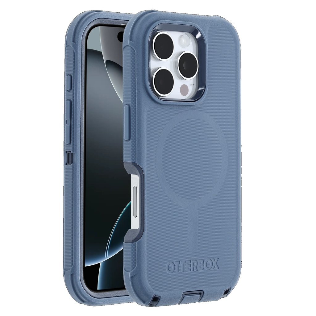 840304768219 OtterBox Defender MagSafe Apple iPhone 16 Pro Max (6.9") Case Baby Blue Jeans-(77-95985)DROP+ 7X Military Standard,Tri-Layer,7 Years Warranty