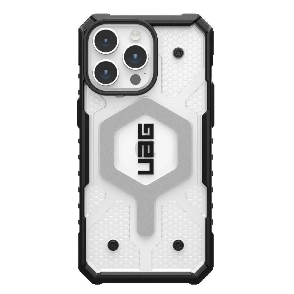 840283909924 UAG Pathfinder MagSafe Apple iPhone 15 Pro Max (6.7") Rugged Case - Ice (114301114343), 18ft. Drop Protection (5.4M), Tactical Grip, 10 Years Warranty