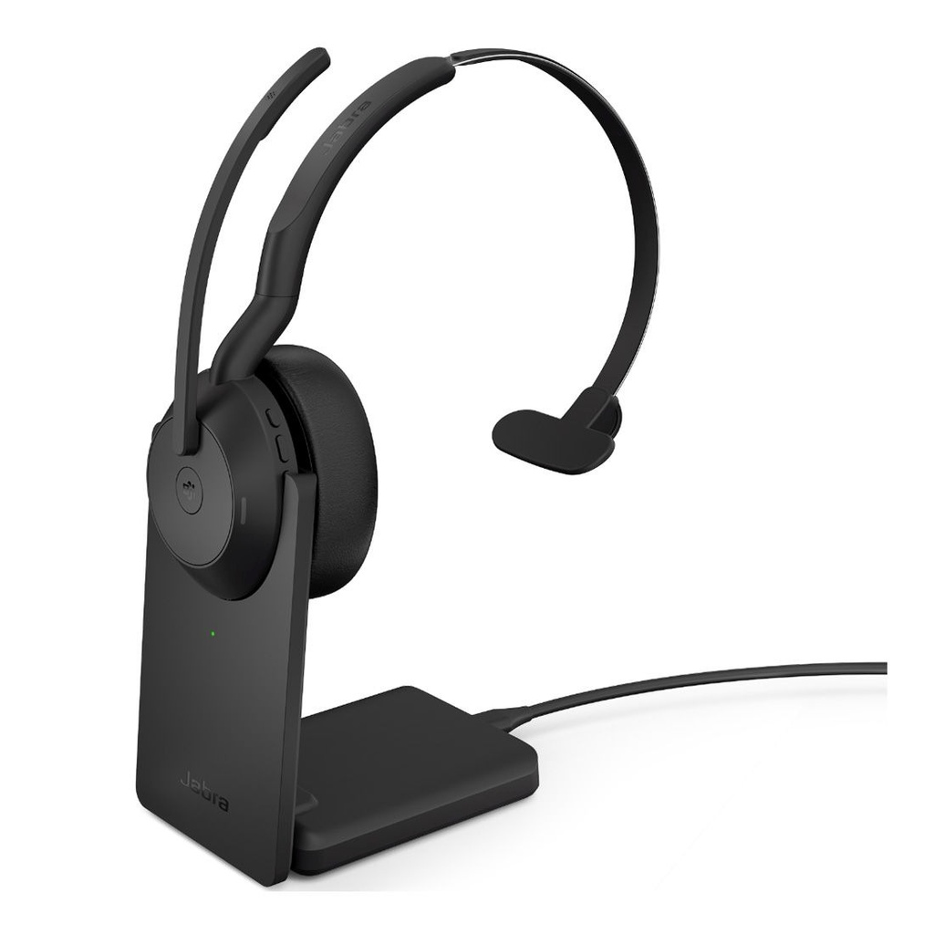 [SPJ-EVL2-55-MS-M-STA] Jabra  Evolve2 55 USB A MS Teams Mono Stand, Active Noise Cancellation (ANC), Link 380 Bluetooth® Adapter ,30m Wireless Range, 18 Hours Battery Life