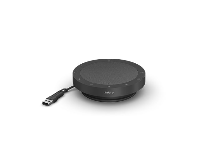 SPJ-SPK2-55-MS Jabra, Speak2 55, MS, Speakerphone, Connect via Wired USB - USB-A/ USB-C and to Mobile via Bluetooth, Battery Life Lasts Up to 12 Hours