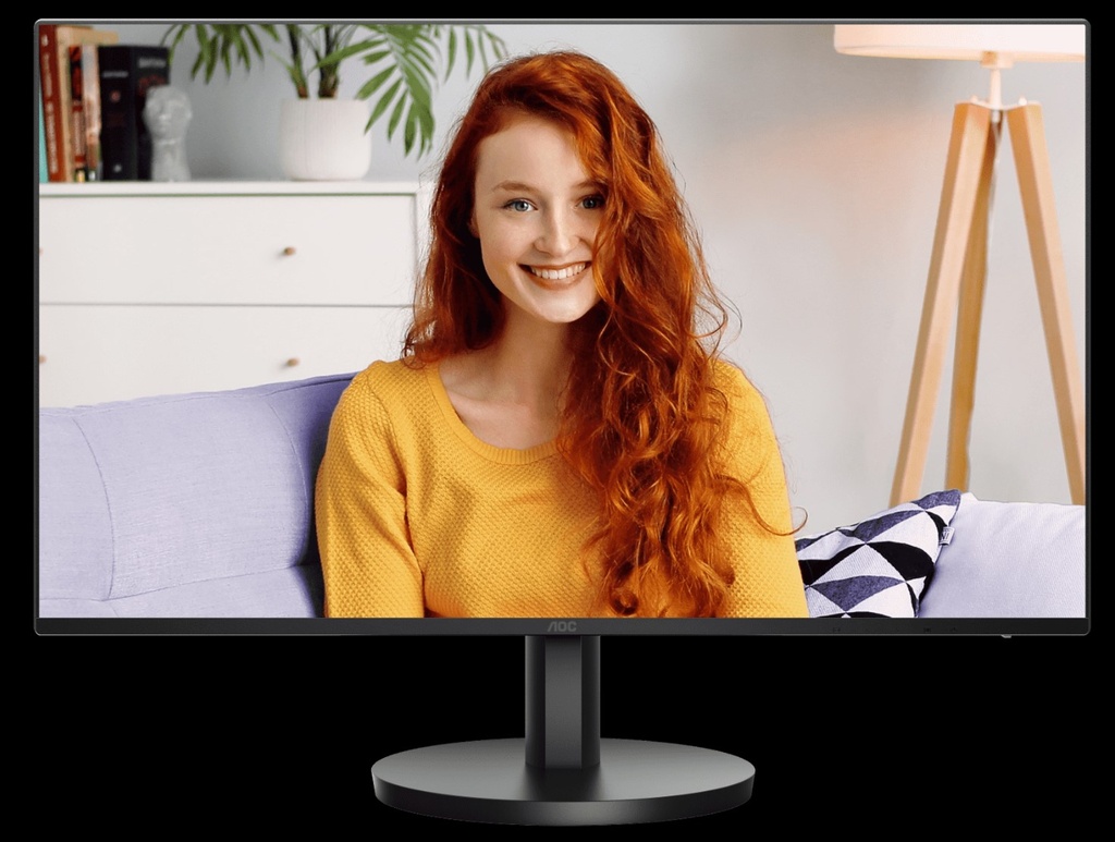 6973985232046 AOC 27" IPS, 100Hz, 250cd/m2,  Full HD 1920 ×1080  2w Speakers, 3-Way Frameless Slim HDMI, VGA Tilt Low Blue, Flicker Free, VESA 100mm, Office Monitor