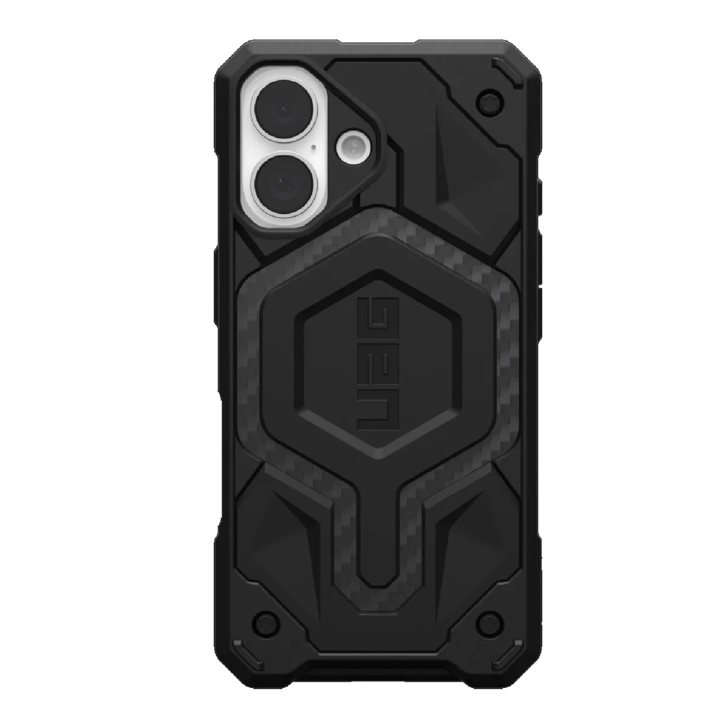 [840283914607] UAG Monarch Pro Apple iPhone 16 (6.1") Rugged Case - Carbon Fiber (114458114242), 25ft. Drop Protection (7.6M), 10 Years Warranty