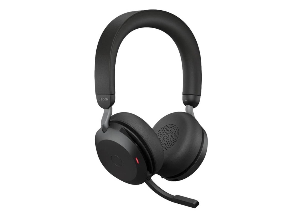 [SPJ-EVL2-75-MS-C] Jabra Evolve2 75 USB-C Link380a MS Stereo Black, 8-Mic Technology, 36 Hours Battery  Fast Charge, Dual-Foam Tech, Discreet Hide-Away Boom Arm