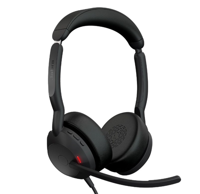 SPJ-EVL2-50-MS-S-A Jabra Evolve2 50, USB A Stereo MS Teams, Active Noise Cancellation (ANC), Bluetooth Pairing, 4Microphones for Audio Quality, Busylight, Call Managemet