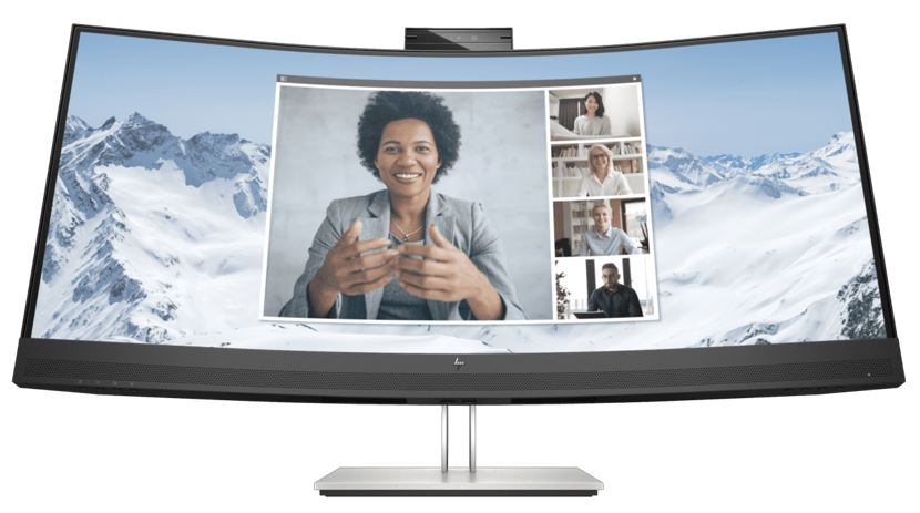 195908729785 HP E34m G4, 34" WQHD CURVED, 21:9, 3440x1440, WEBCAM, SPEAKERS, USB-C (65W PD), DP+HDMI, RJ45, Tilt, Swivel, Height, 3 Yrs