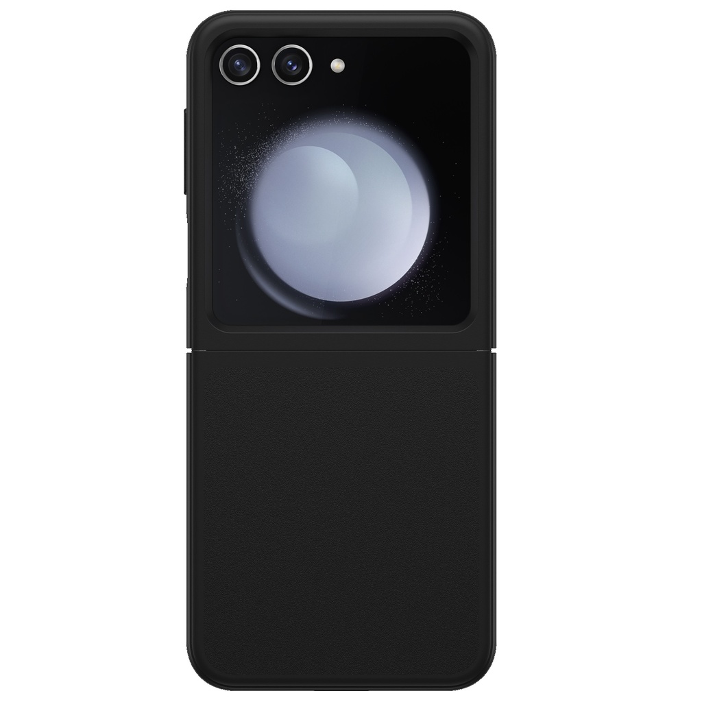 OtterBox Thin Flex Samsung Galaxy Z Flip6 5G (6.7") Case Black - (77-95816), Antimicrobial, DROP+ Military Standard, Raised Edges, 7 Years Warranty