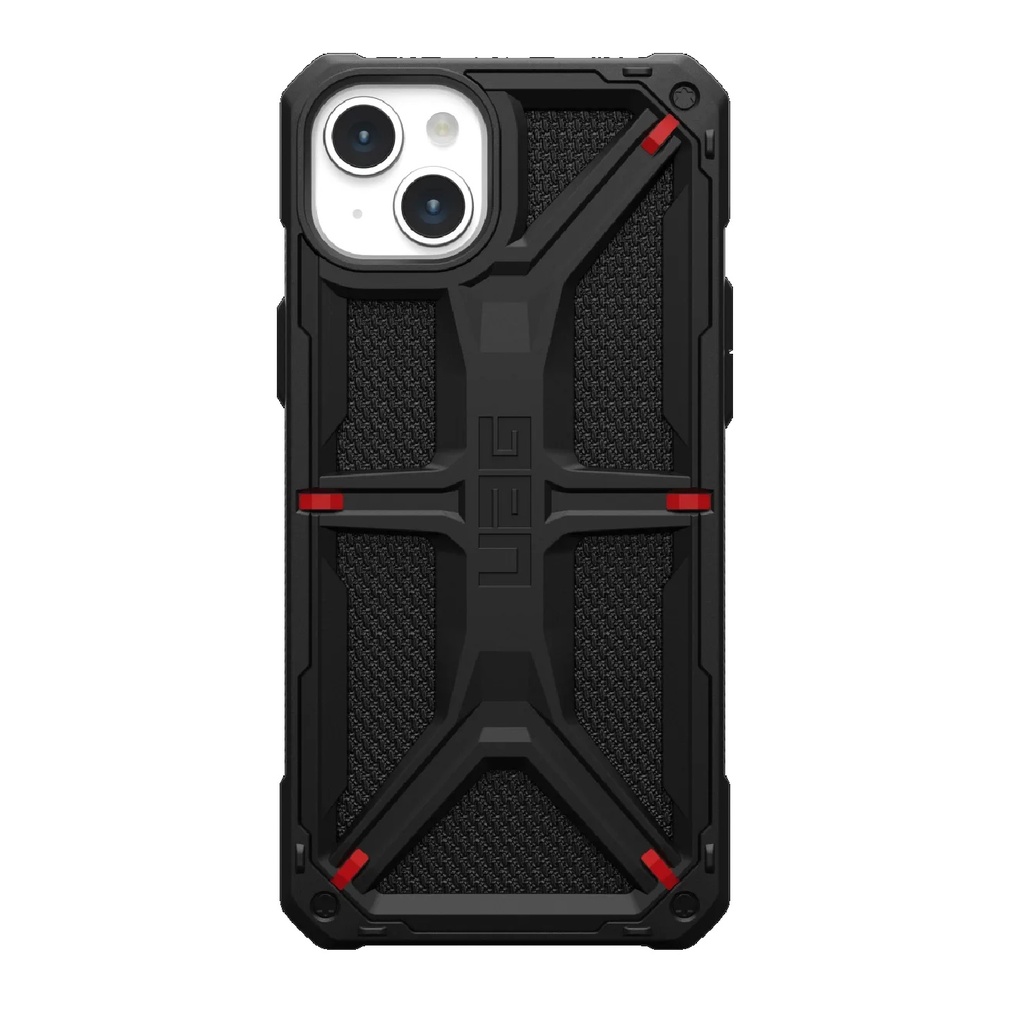 [840283910135] UAG Monarch Kevlar Apple iPhone 15 Plus (6.7") Rugged Case - Kevlar Black (114309113940), 20ft. Drop Protection (6M), 10 Years Warranty