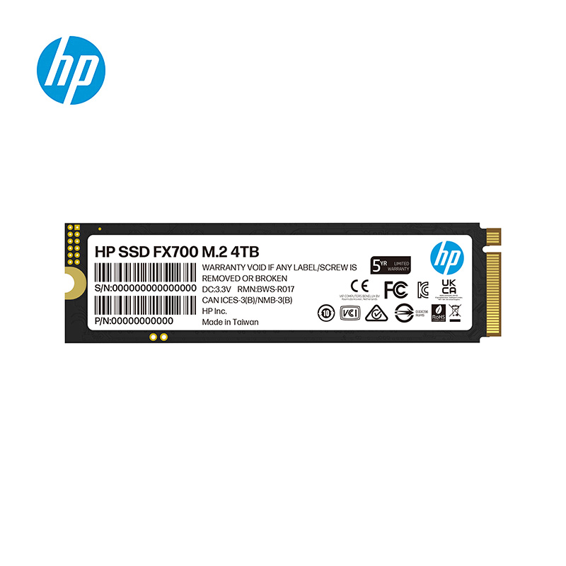 HP FX700 4TB PCIe Gen 4x4 M.2 NVMe 2.0 SSD 7200MB/s  6200MB/s Low power consumption