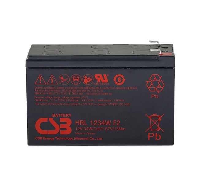 UPPS-PSB12-9-10YR PowerShield 12V 9AH Battery, 10 Year Design Life, compatible with all PowerShield UPS models, long-lasting power source
