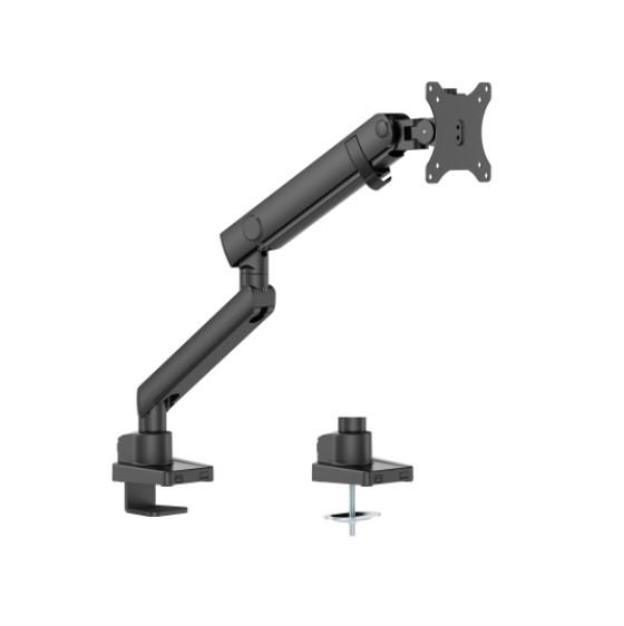 [6956745180719] Brateck LDT84-C012-B SINGLE SCREEN SLIM HEAVY-DUTY MECHANICAL SPRING MONITOR ARM BLACK (LS)