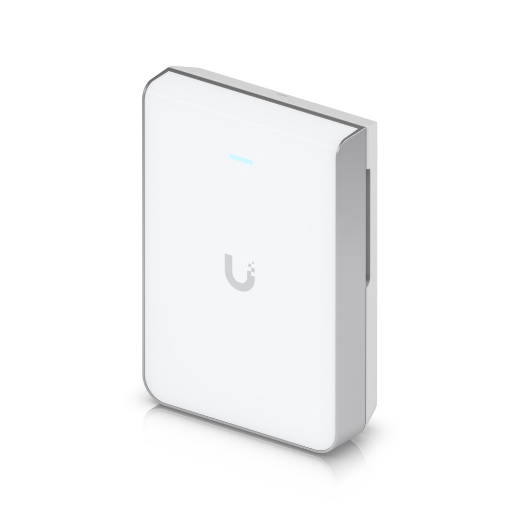 810084695548 Ubiquiti U7 Pro Wall, 6 Spatial Strea,6 GHz Support Tailored,PoE+, Voltage 44—57V DC, Max Power 22W,2.5 GbE uplink,300+ Devices,140 m² cover, 2Yr Warr