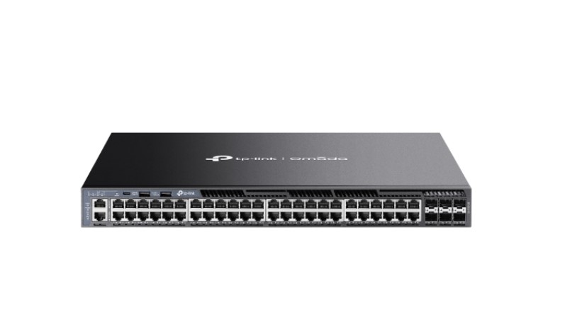 4895252501452 TP-Link SG6654X Omada 48-Port Gigabit Stackable L3 Managed Switch with 6 10GE SFP+ Slots, 48× Gigabit RJ45 Ports, 6× 10G SFP+ Slots, RJ45/Type C USB C
